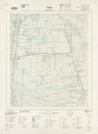 Paine 334500 - 703730 [material cartográfico] : Instituto Geográfico Militar de Chile.