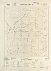 Quebrada de Alvarado 330000 - 710000 [material cartográfico] : Instituto Geográfico Militar de Chile.