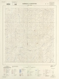 Quebrada la Angostura 273730 - 701500 [material cartográfico] : Instituto Geográfico Militar de Chile.