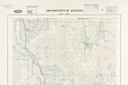 San Francisco de Mostazal 335230 - 703730 [material cartográfico] : Instituto Geográfico Militar de Chile.
