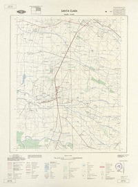 Santa Clara 364500 - 721500 [material cartográfico] : Instituto Geográfico Militar de Chile.