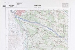 San Felipe 324500 - 703730 [material cartográfico] : Instituto Geográfico Militar de Chile.
