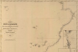 Carte de la Côte d'Afrique comprise entre le Détroit de Gibraltar et les Iles de Los [material cartográfico] : par M.M. Vidal, Boteler, Arlett, Roussin &a.