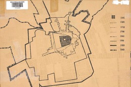 [Crecimiento de Santiago 1541-1940]. [material cartográfico] :