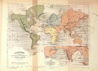 Planisphére indiquant les possessions Portugaises au XVIme. siecle [material cartográfico] : dressée par A. Vuillemin; gravé par E. George.