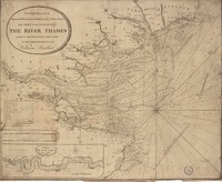 To the Right Honourable the Master, Wardens, & Elder Brethren of the Trinity House, this Chart of the Entrances to The River Thames is most respectfully dedicated  [material cartográfico] by their obliged humble servant William Heather.