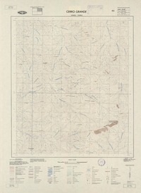 Cerro Grande 330000 - 703000 [material cartográfico] : Instituto Geográfico Militar de Chile.