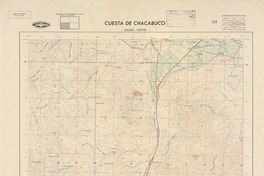 Cuesta de Chacabuco 325230 - 703730 [material cartográfico] : Instituto Geográfico Militar de Chile.