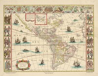 Americæ nova Tabula  [material cartográfico] Guiljelmo Blaeuw.