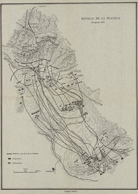 Batalla de La Placilla 20 agosto 1891. [material cartográfico] :