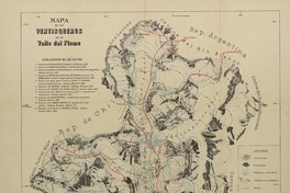 Mapa de los ventisqueros en el Valle del Plomo  [material cartográfico]