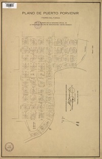 Plano de Puerto Porvenir (Tierra del Fuego)  [material cartográfico] de la Asociación Chilena de Aseguradores Contra Incendio.