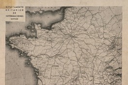 Francia  [material cartográfico] Departamento Británico de Informaciones, Santiago.