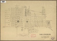 Los Angeles con la numeración de oficial de manzanas [material cartográfico] : de la Asociación de Aseguradores de Chile.
