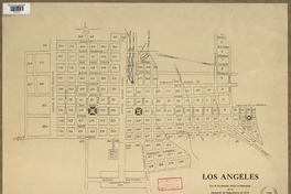 Los Angeles con la numeración de oficial de manzanas [material cartográfico] : de la Asociación de Aseguradores de Chile.