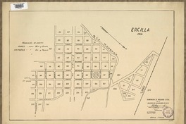 Ercilla 1934 numeración de manzanas oficial [material cartográfico] : de la Asociación de Aseguradores de Chile