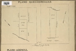 Plano Quechereguas plano Adencul : plano Quino [material cartográfico] :