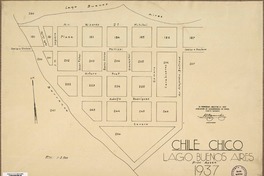 Chile Chico Lago Buenos Aires Prov. Aysén [material cartográfico] : Asociación de Aseguradores de Chile Comité Incendio.