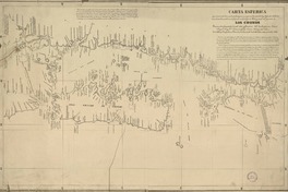 Carta esférica que contiene la costa occidental patagónica comprendida entre los 41 y los 46 grados de latitud meridional con inclusion del pequeño Archipiélago de Chiloé y parte del grande de Los Chonos [material cartográfico] : reconocida y levantada de Real Orden y Comisión del Excelentísimo señor Baylo Frey Francisco Gil y Lemos, Virrey del Perú, por el Alferez de Fragata, primer piloto de la Real Armada, José de Moraleda, en los años de 1792 a 1796.