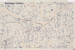 Plano sector centro Santiago, Chile  [material cartográfico] Sernatur.