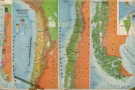 Mapa de Chile actualizado con los límites regionales y provinciales [material cartográfico] : Geoplan Ingenieros.
