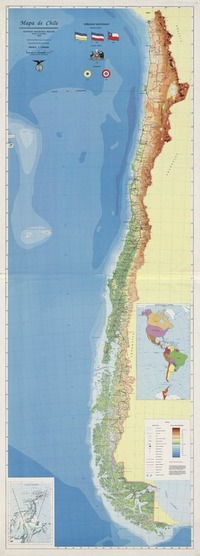 Mapa de Chile  [material cartográfico] Instituto Geográfico Militar.