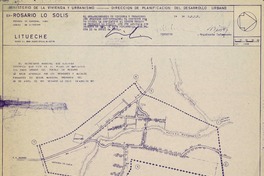 Lítueche Ex-Rosario Los Solis, Provincia de Cardenal Caro, Comuna de Litueche [material cartográfico] : Ministerio de Vivienda y Urbanismo. Dirección de Planificación del Desarrollo Urbano. Dibujo de A. Henríquez.