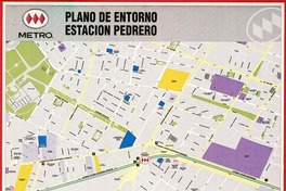 Plano de entorno Estación Pedrero  [material cartográfico] [Dirección General de Metro]