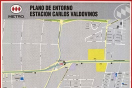 Plano de entorno Estación Carlos Valdovinos  [material cartográfico] [Dirección General de Metro]