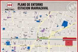 Plano de entorno Estación Irarrázabal  [material cartográfico] [Dirección General de Metro]