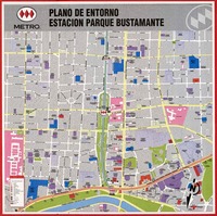 Plano de entorno Estación Parque Bustamante  [material cartográfico] [Dirección General de Metro]