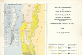Carta fitogeográfica de Chile mediterráneo  [material cartográfico] por Víctor Quintanilla P.