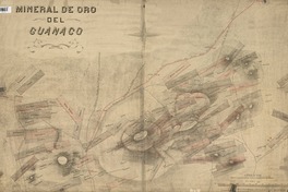 Mineral de oro del Guanaco levantado por Francisco J. San Román, jefe de la Comisión Exploradora del Disierto. [material cartográfico]