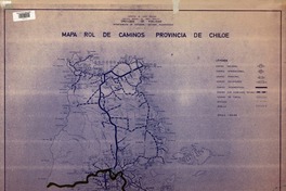 Mapa rol de caminos Provincia de Chiloé  [material cartográfico] Ministerio de Obras Públicas, Dirección de Vialidad.