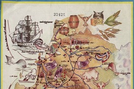 La Región del Bío-Bío en la Colonia (S. 18), y 1a. Centuria Republicana (S. 19)  [material cartográfico] Ilustre Municipalidad de Concepción.