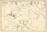 Carte générale de la Mer Méditerranée et de la Mer Noire partie occidentale [material cartográfico] : d'après Gauttier, Berard, Smyth, Copeland, Graves &a. par Robiquet, Hydrographie.