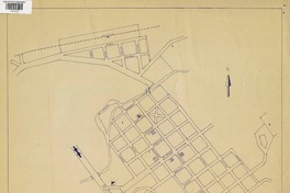 Plano urbano Ercilla novena Región, provincia Malleco, [material cartográfico] :