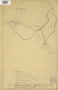 Plan de desarrollo comunal Pucón Plano del Balneario de Caburgua. [material cartográfico] :