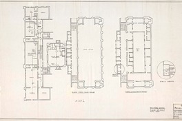 Biblioteca Nacional sistema de detección [de] incendio [material cartográfico]: [proyectó] F. Pérez L. ; [dibujó] A. Hours G., [aprobó] S. Dalmazzo.