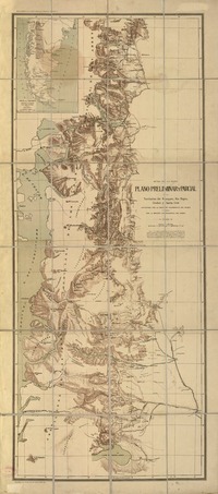 Plano preliminar y parcial de los territorios del Neuquen, Rio Negro, Chubut, y Santa Cruz  [material cartográfico] levantado por la Sección Topográfica del Museo [de La Plata] y dibujado por la Sección Cartográfica del mismo.