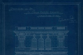 Propiedad del Sr. D. Carlos Estévez Gazmuri  [dibujo arquitectónico] Ricardo Larraín Bravo, arquitecto.