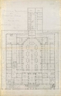 Proyecto de reconstrucción del Banco de Chile  [dibujo técnico].