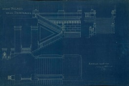 Nuevo Palacio de los Tribunales  [dibujo arquitectónico] E. Doyère.