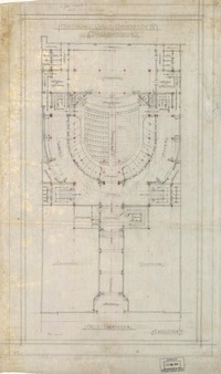 Propiedad Calle Huérfanos  [dibujo técnico].