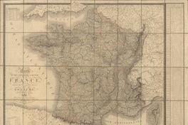 Carte physique, administrative et routiere de la France indiquant aussi la navigation interieure du Royaume [material cartográfico] : par A .H. Brue.