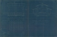 Hornos para la Fábrica de Cerámica "Los Leones"  [dibujo técnico].