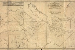 Steel's new and accurate chart of the Mediterranean Sea compiled and carefully reduced from a variety of original and authentic documents particularly from the surveys & observations [material cartográfico] : recently made by Vincent Tofino and other Officers of extensive Science and Experience under the orders and the expense of the respective goverments of Spain, France & Italy, Including a Plan of the Island of Malta.