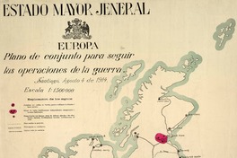 Europa plano de conjunto para seguir las operaciones de la guerra [material cartográfico] : Estado Mayor Jeneral
