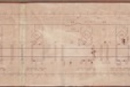 Linea 1 distribución general: zona alimentación, perfil, señalización, citófonos, calles adyacentes, direcciones [material cartográfico] : Dirección General de Metro, Departamento de Vías, Sección Mantención Obras; dibujó E.S.E.; proyecto C. Civil: E. Silva.