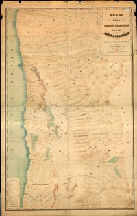 Plano de la Región salitrera desde Arica a Tocopilla  [material cartográfico] Delegación Fiscal de Salitreras ; litografiado por J. Méndez.